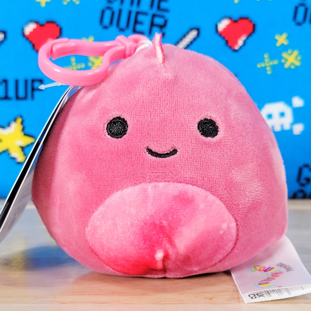 Squishmallow Poleena the Dinosaur 3" Clip UltraSoft Prehistoric Squad Toy Plush